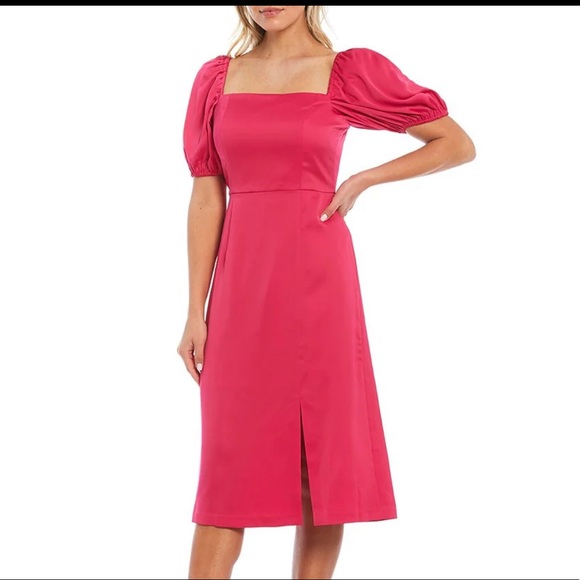 NWT Sachin & Babi
Blake Square Neck Short Puff Sleeve Charmeuse Dress - Picture 3 of 4